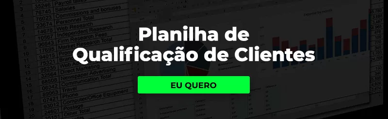 banner de Planilha de Qualificação de Clientes exatamente qual cliente está no momento de compra em um processo de venda b2b